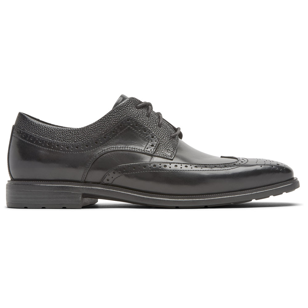 Rockport Lace Up For Mens Black - Farrow Wingtip - XP5164980